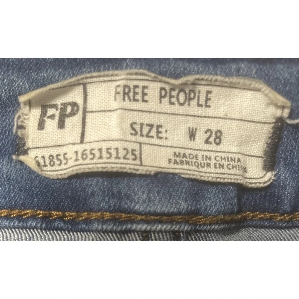 Free People Jeans Womens Size 28 Stretch Skinny Tapered 61855 16515125